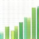 Graph showing positive progress or achievement.