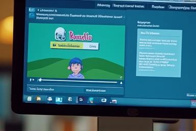 Computer screen showing an online course interface.