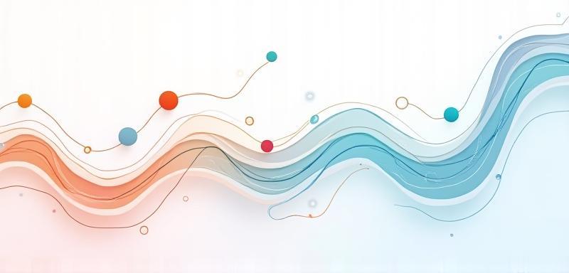 Abstract graphic representing a unique learning journey or path.
